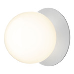 Liila Wall / Ceiling Light - Light Silver / Opal