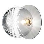 Liila Wall / Ceiling Light - Light Silver / Optic Clear