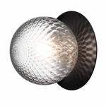 Liila Wall / Ceiling Light - Black / Optic Clear