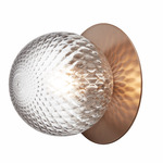 Liila Wall / Ceiling Light - Dark Bronze / Optic Clear