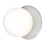 Liila Wall / Ceiling Light - Light Silver / Opal