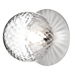 Liila Wall / Ceiling Light - Light Silver / Optic Clear