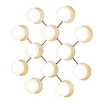 Liila Multi Light Wall Sconce - Nordic Gold / Opal