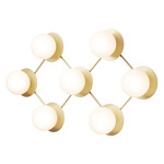 Liila Multi Light Wall Sconce - Nordic Gold / Opal