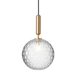 Miira Pendant - Brass / Optic Clear