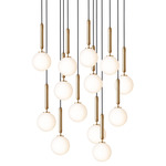 Miira Multi Light Pendant - Brass / Opal