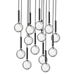 Miira Multi Light Pendant - Rock Grey / Optic Clear