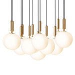 Miira Multi Light Pendant - Brass / Opal