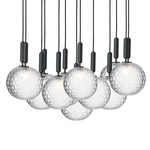 Miira Multi Light Pendant - Rock Grey / Optic Clear
