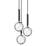 Miira Multi Light Pendant - Rock Grey / Optic Clear