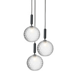 Miira Multi Light Pendant - Rock Grey / Optic Clear
