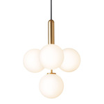 Miira 4 Pendant - Brass / Opal