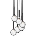 Miira Multi Light Pendant - Rock Grey / Optic Clear