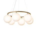 Miira Chandelier - Brass / Opal