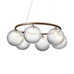 Miira Chandelier - Dark Bronze / Optic Clear