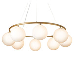 Miira Chandelier - Brass / Opal