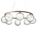 Miira Chandelier - Dark Bronze / Optic Clear