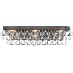 Calypso Bathroom Vanity Light - Vibrant Bronze / Clear