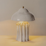 Arbor Squat Table Lamp - Gloss White Ceramic