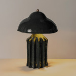 Arbor Squat Table Lamp - Ink Ceramic