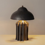 Arbor Squat Table Lamp - Charcoal Ceramic
