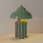Arbor Squat Table Lamp - Sea Green Ceramic