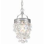 Calypso Pendant - Polished Chrome / Clear