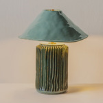 Silo Wide Table Lamp - Lagoon Ceramic