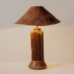 Silo Slim Table Lamp - Rust Ceramic
