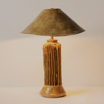 Silo Slim Table Lamp - Lichen Yellow Ceramic