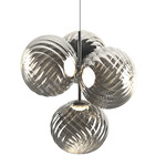 Whirl Chandelier - Polished Silver / Silver Whirl
