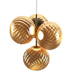 Whirl Chandelier - Polished Gold / Gold Whirl