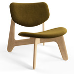 Slab Lounge Chair - Natural / Royal 162 Velvet