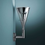 Flute Wall Lamp - Chrome / Transparent