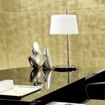 Passion Small Table Lamp - Chrome / White