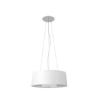Aitana Pendant - Matte Nickel / White