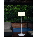 Harry Plus Floor Lamp - Stainless Steel / White