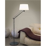 Lektor Floor Lamp - Stone Grey / White