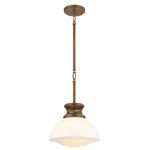 Bruceville Pendant - Historic Bronze / Opal Glossy