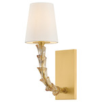 Calumet Wall Sconce - Aged Brass / Off White