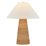 Forest Heights Table Lamp - Rattan / Off White