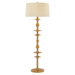 Jefferson Heights Floor Lamp - Light Wood / Wheat Linen