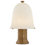 Kipps Rechargeable Table Lamp - Patina Brass / Cloud