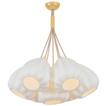 Livonia Chandelier - Vintage Gold Leaf / Off White
