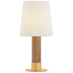 Meadowbrook Rechargeable Table Lamp - Aged Brass / Light Wood