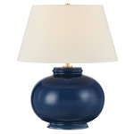 Moodus Table Lamp - Blue / Off White
