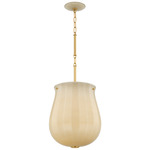 Nevins Pendant - Aged Brass / Champagne