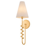 Pine Hills Wall Sconce - Vintage Gold Leaf / Off White