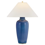Rhinelander Table Lamp - Indigo / White Linen