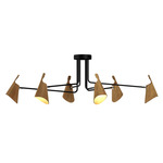 Balance Multi Light Ceiling Light - Black / Louro Freijo